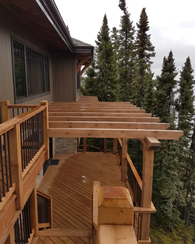 deck and pergola