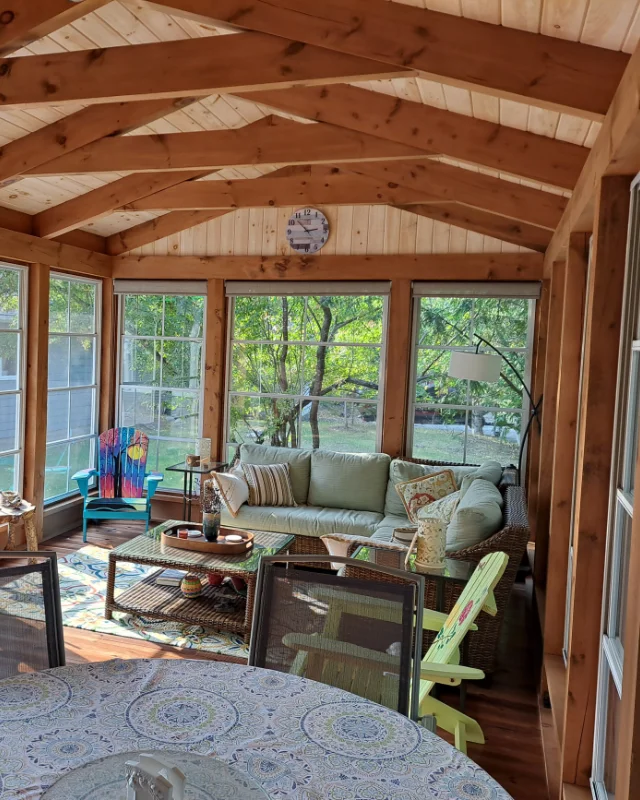 finished sunroom